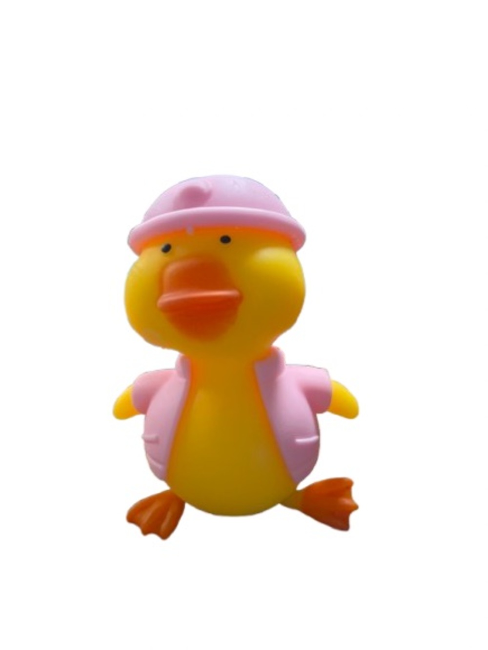 #801 Squishy Duck  - Yellow and pink